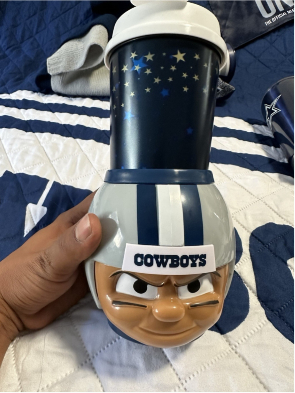 Party Animal Dallas Cowboys Big Sip 16 oz Mug w/ Lid, NFL Football